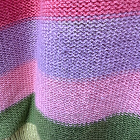 Torrid Sweater Large (Torrid 0) Harley Pastel Stripe Cotton Blend Crew Neck - Picture 11 of 12